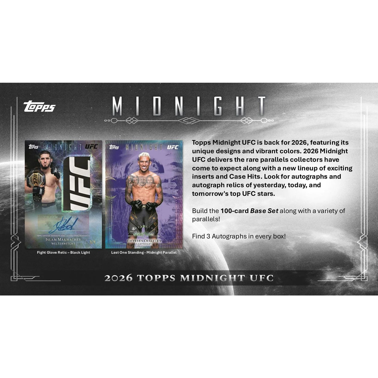 DRAFT - New 2026 Topps Midnight UFC Hobby Box