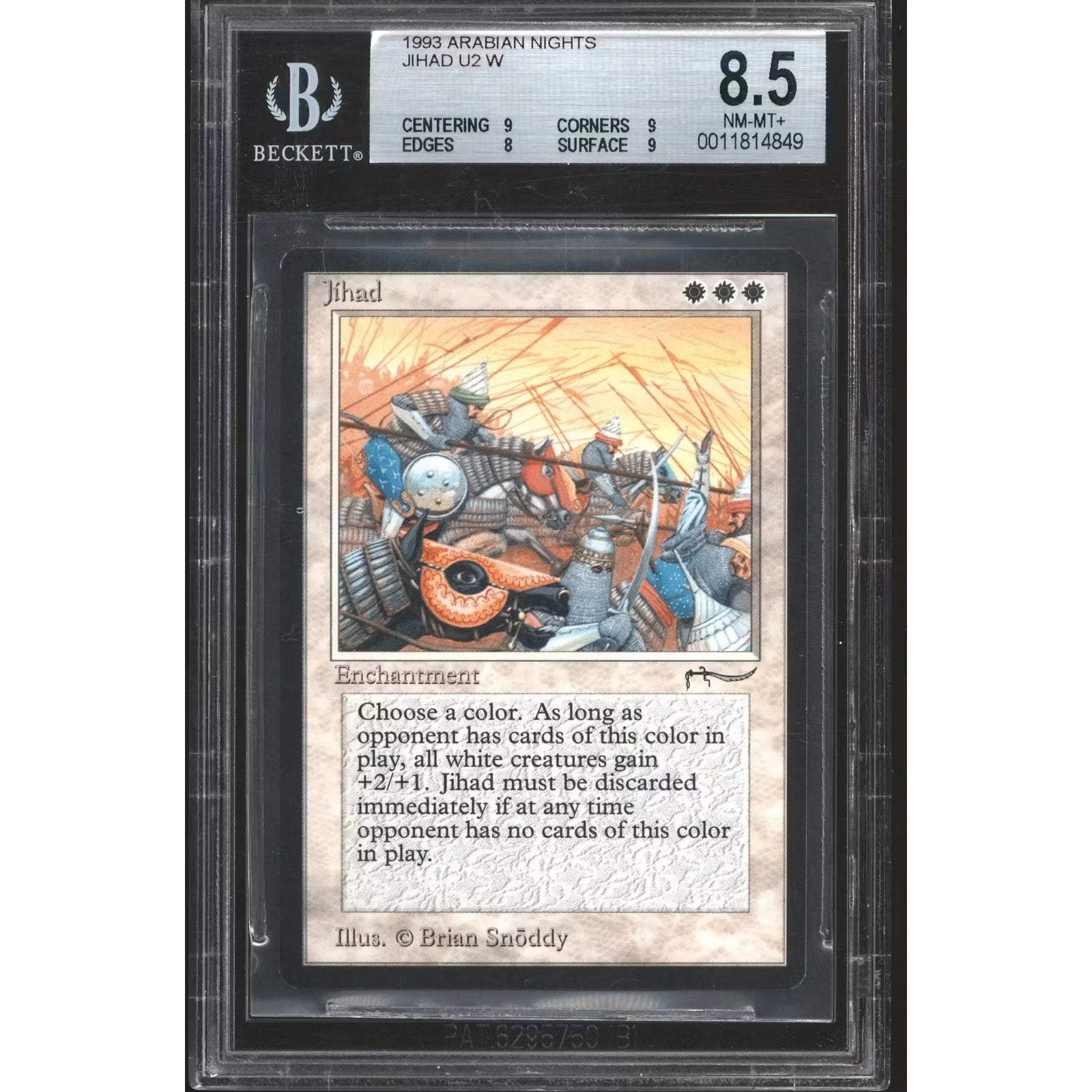 Magic the Gathering Arabian Nights Jihad | BGS 8.5 Near Mint
