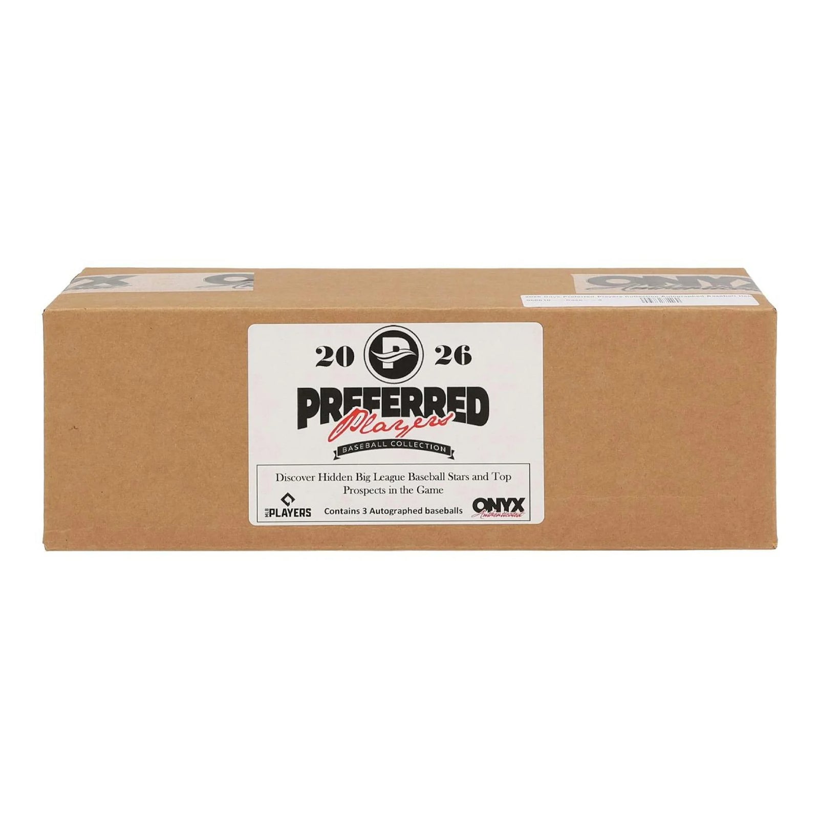 DRAFT - New 2026 Onyx Preferred Players Collection Autographed Baseball Hobby 3-Box Case