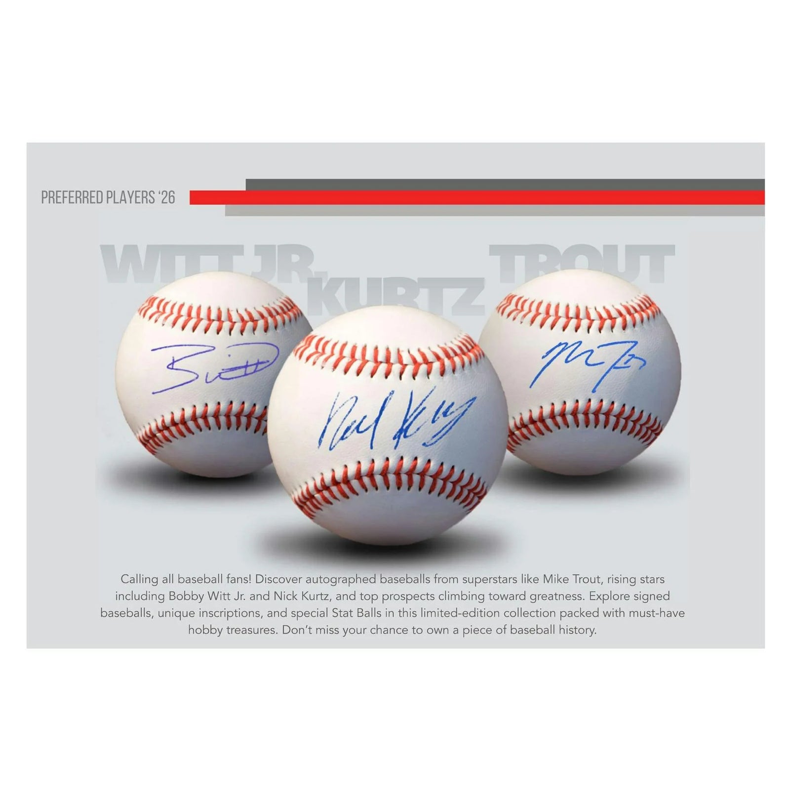 DRAFT - New 2026 Onyx Preferred Players Collection Autographed Baseball Hobby 3-Box Case