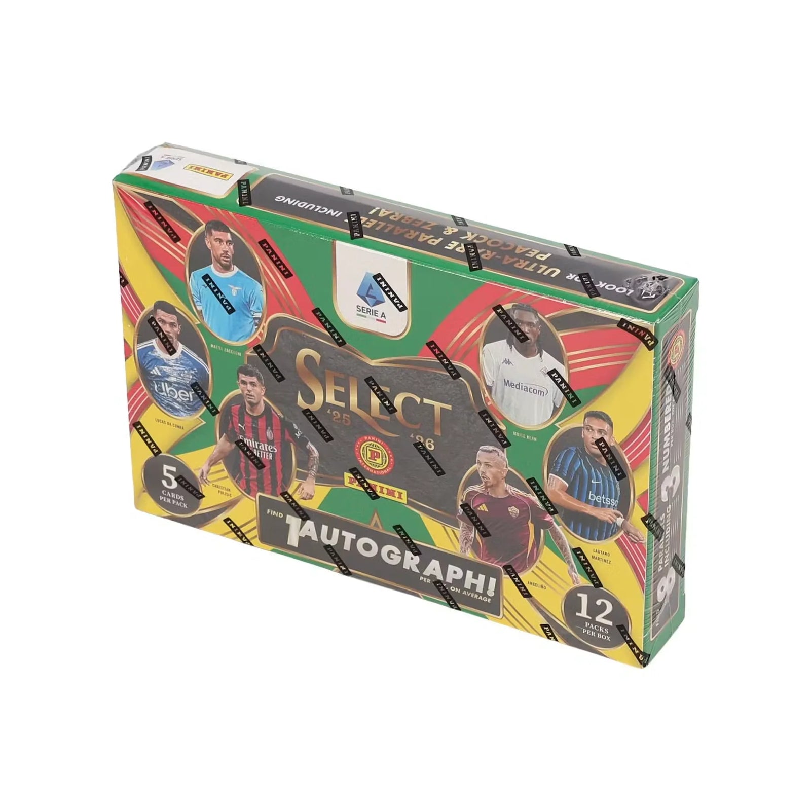 2025-26 Panini Select Serie A Soccer Hobby International 12-Box Case (Ships Sealed Only)
