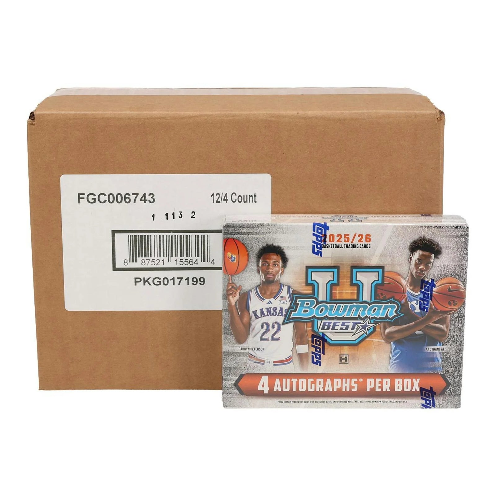 DRAFT - New 2025/26 Bowman University Best Basketball Hobby 12-Box Case