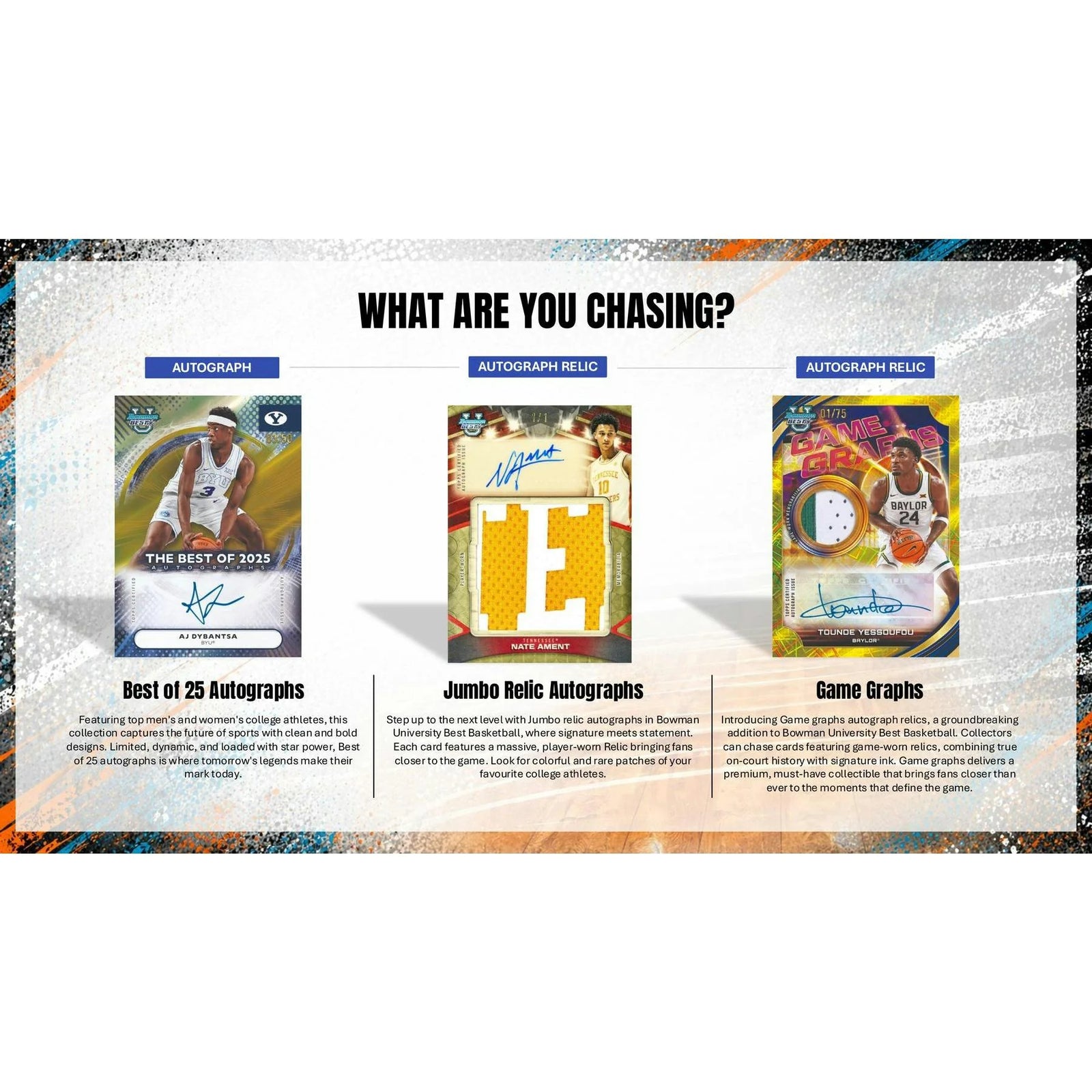 DRAFT - New 2025/26 Bowman University Best Basketball Hobby 12-Box Case