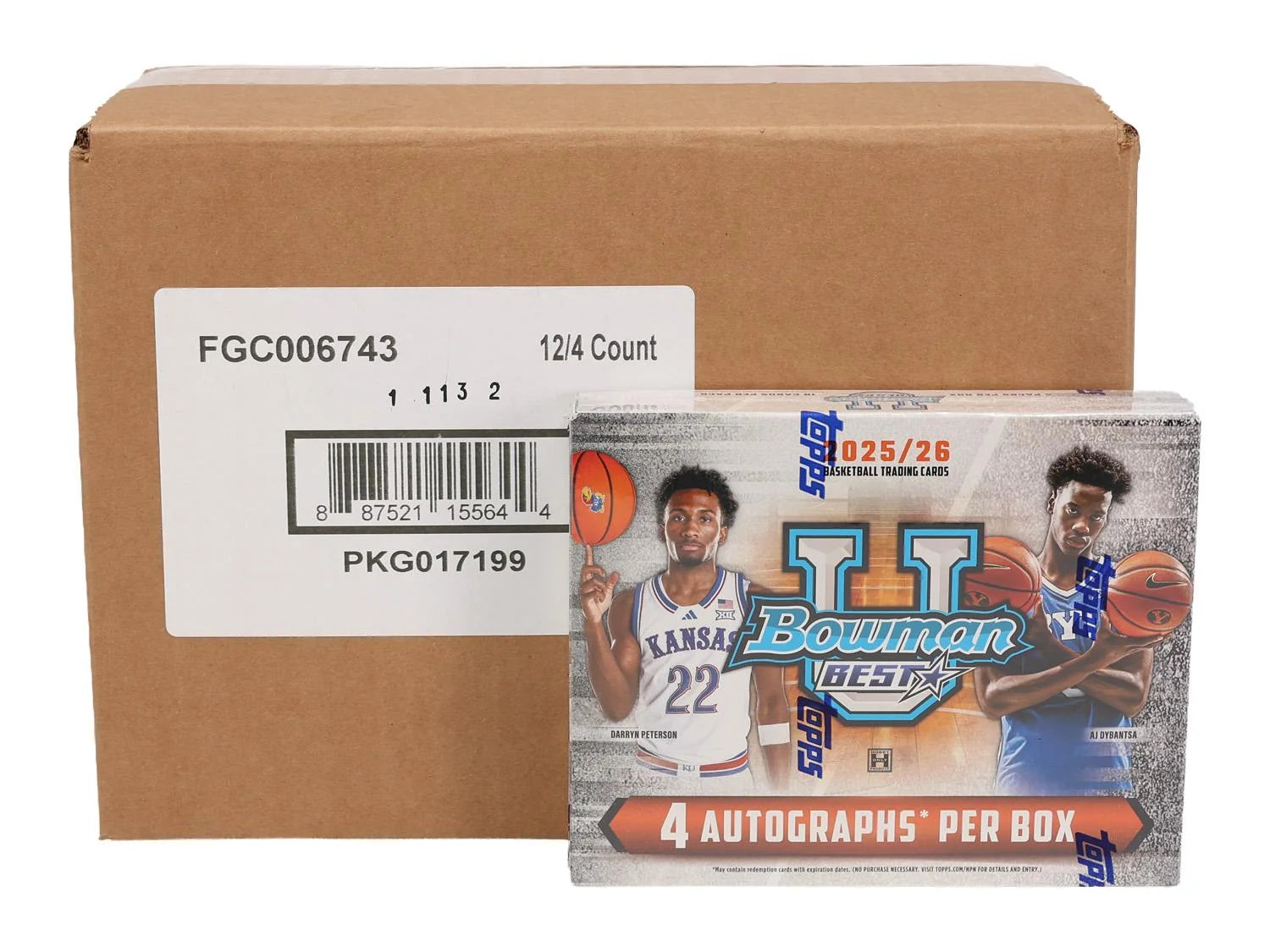 DRAFT - New 2025/26 Bowman University Best Basketball Hobby 12-Box Case