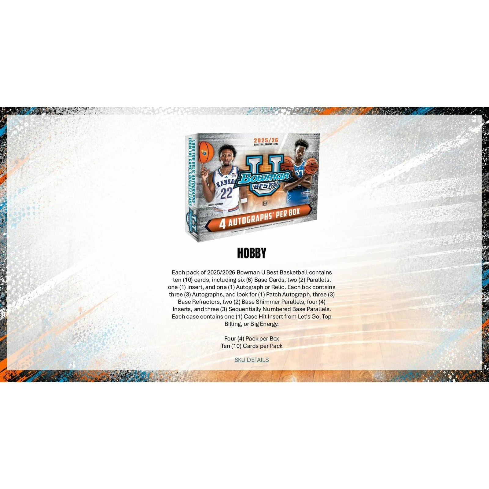 DRAFT - New 2025/26 Bowman University Best Basketball Hobby 12-Box Case