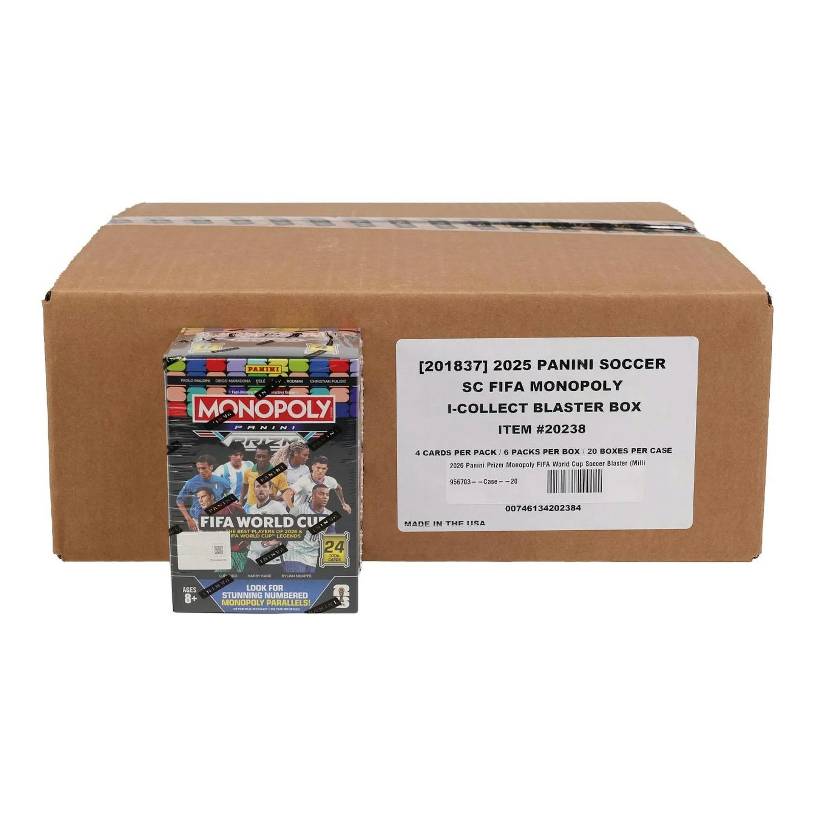DRAFT - Just In 2026 Panini Prizm Monopoly FIFA World Cup Soccer Blaster 20-Box Case (Millionaire White Inserts!)