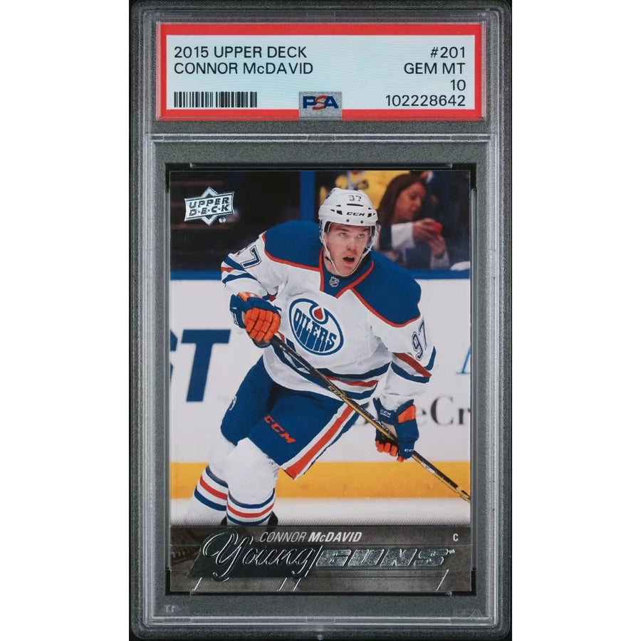 Connor McDavid 2015-16 Upper Deck Young Guns #201 | PSA 10 Gem Mint