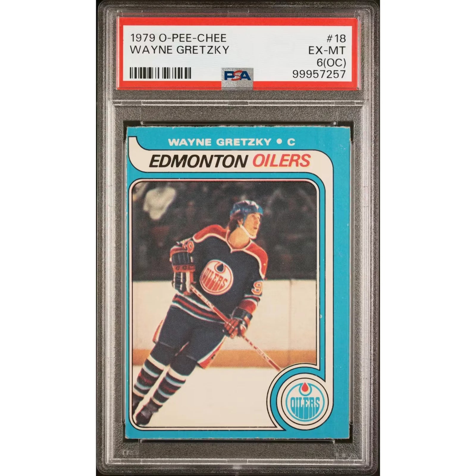 Wayne Gretzky 1979-80 O-Pee-Chee Hockey Rookie Card #18 | PSA 6