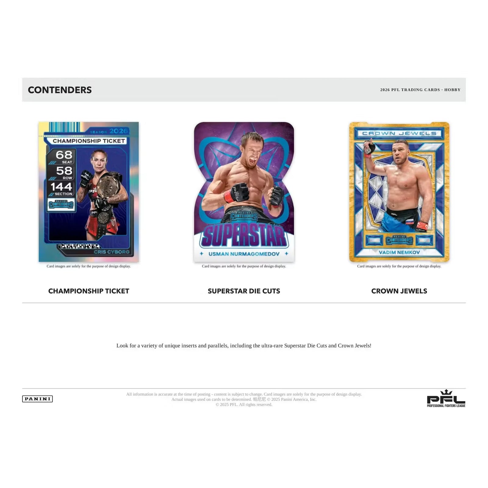 2026 Panini Contenders Professional Fighters League Hobby Box Presell