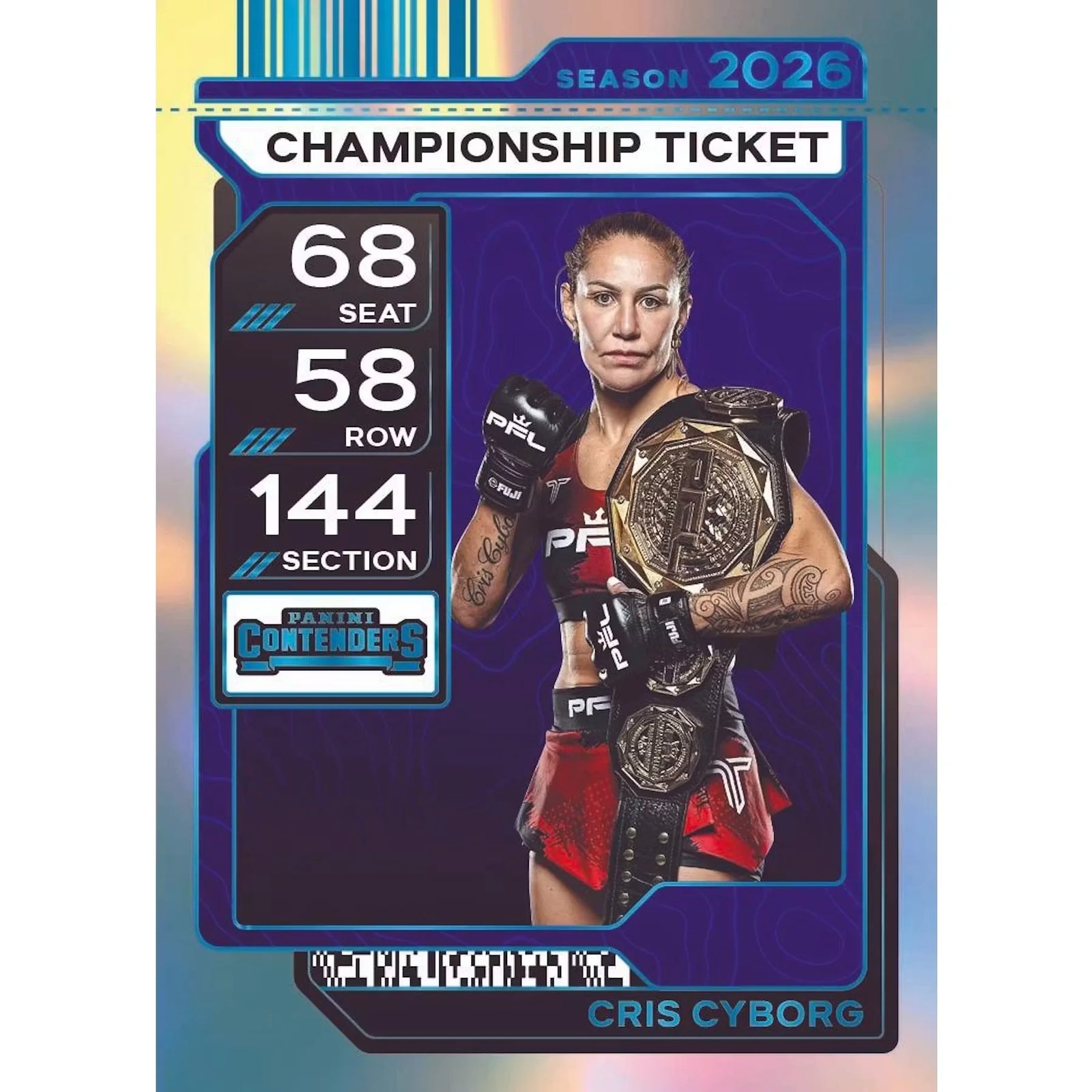 2026 Panini Contenders Professional Fighters League Hobby 12 Box Case