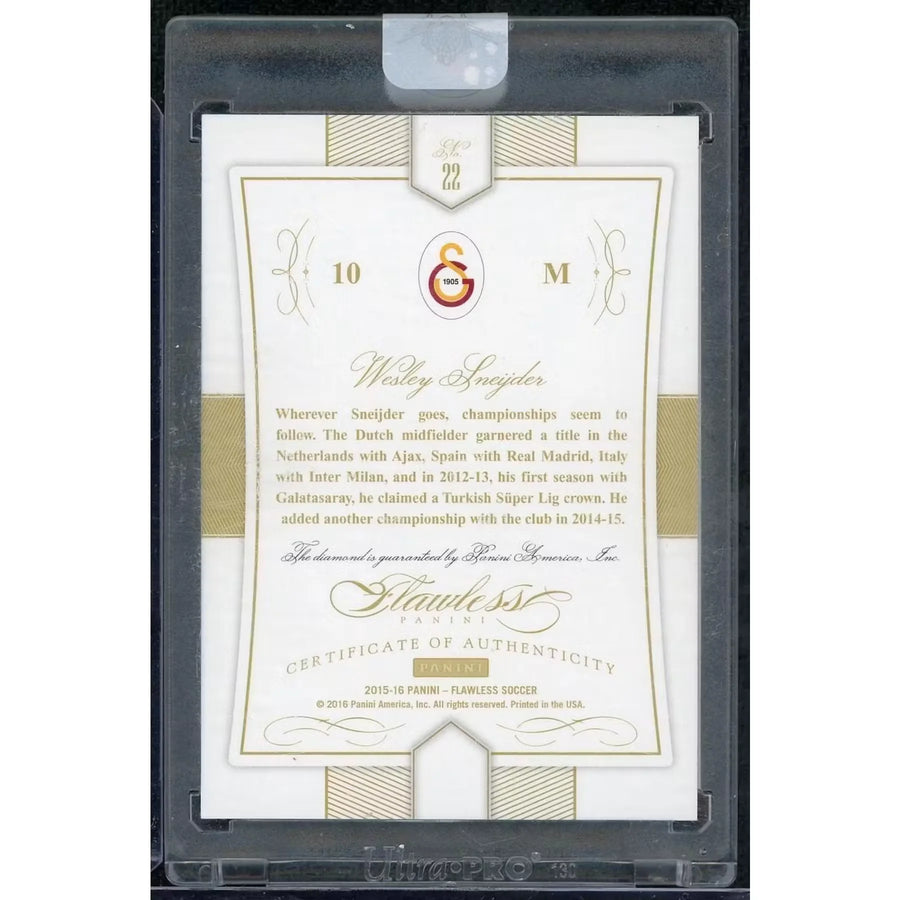 Wesley Sneijder 2015-16 Flawless Diamond Card | Limited/20