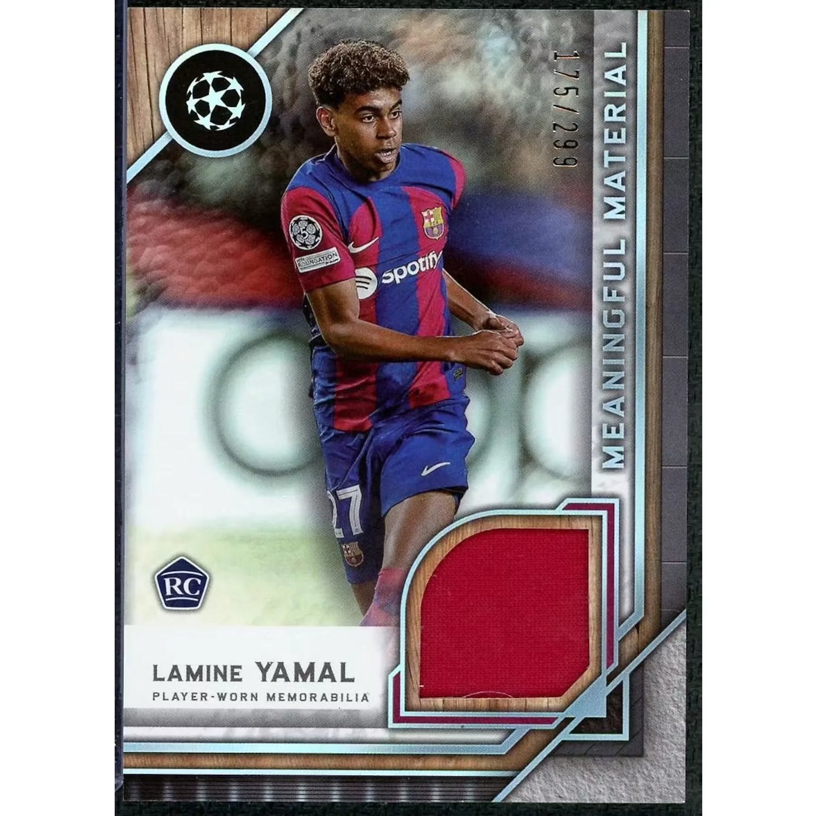 Lamine Yamal 2023-24 Museum Collection Rookie Patch Card |/299