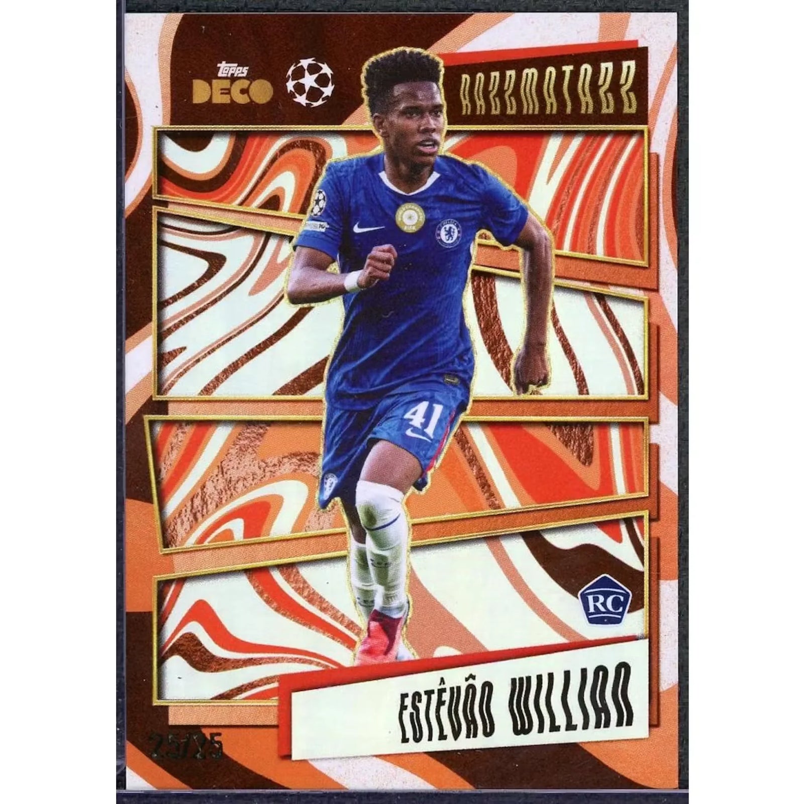 Estevao Willian 2025-26 Topps Deco Rookie Card | Razzmatazz/25