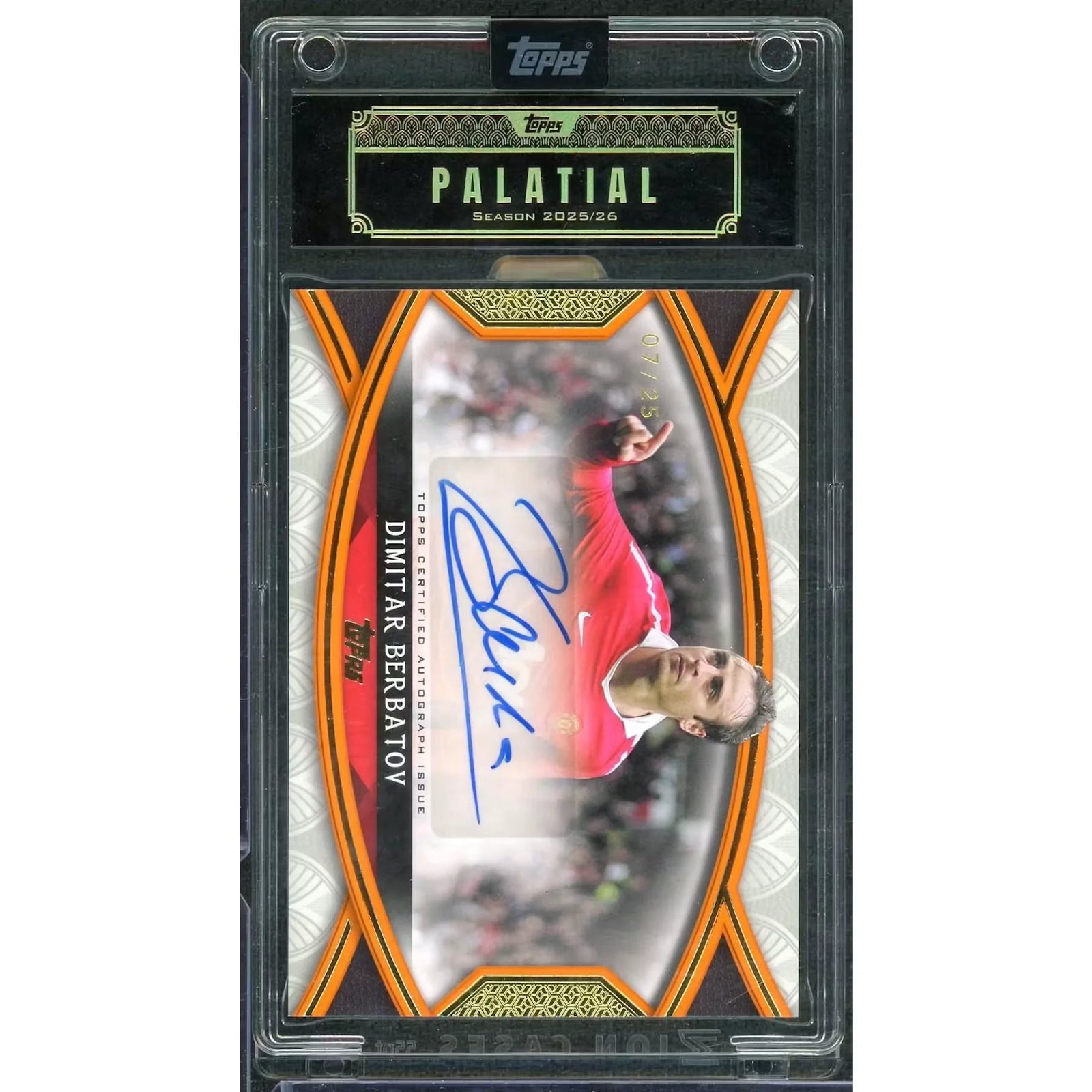 Dimitar Berbatov Signed Manchester United Card | 2025-26 Palatial Auto/25