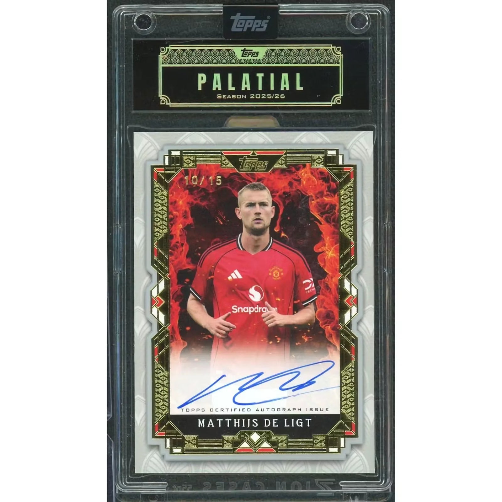 Matthijs De Ligt Signed Card | 2025-26 Palatial Manchester United Auto/15
