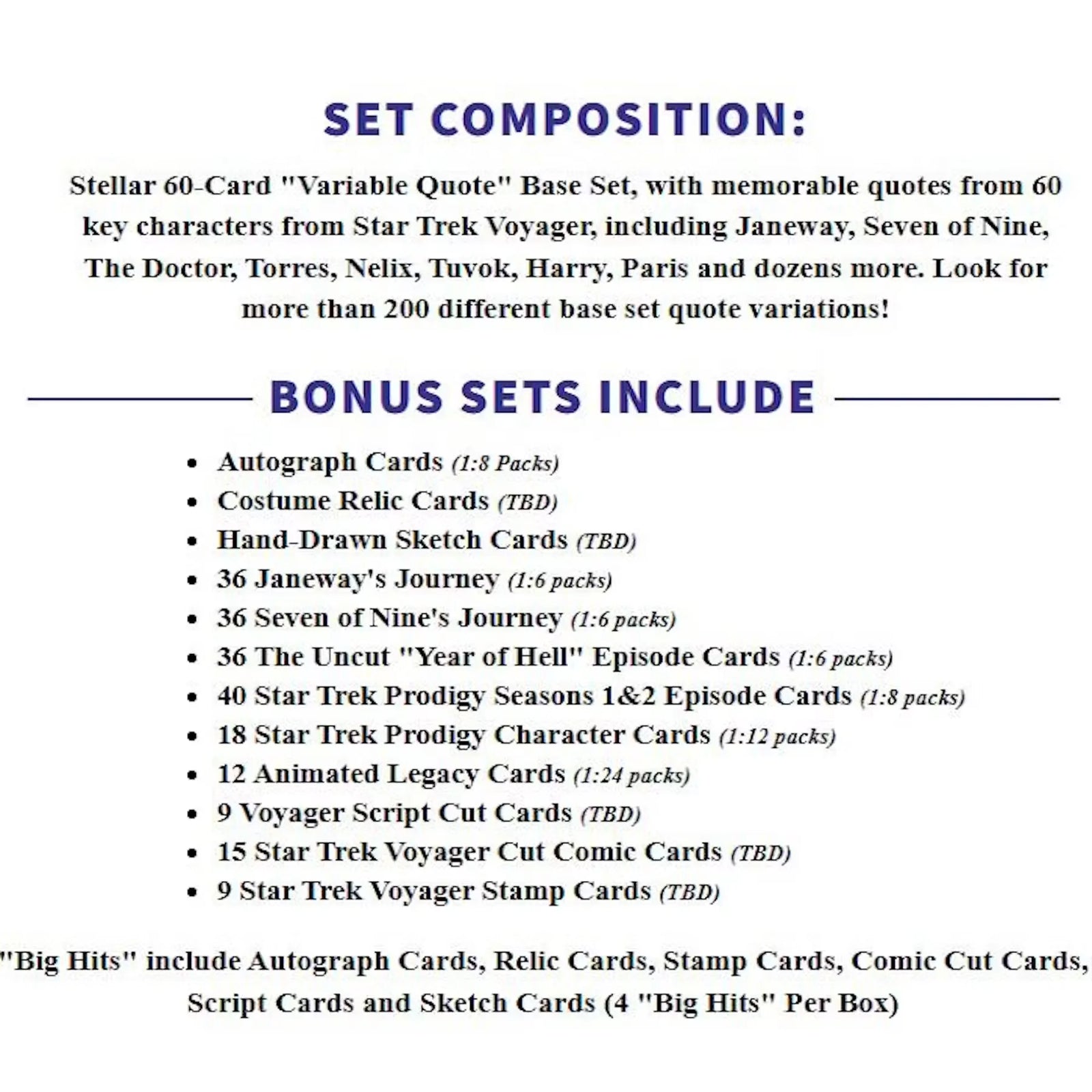 2026 Rittenhouse Star Trek Voyager Archives & Inscriptions Hobby Box (Presell)