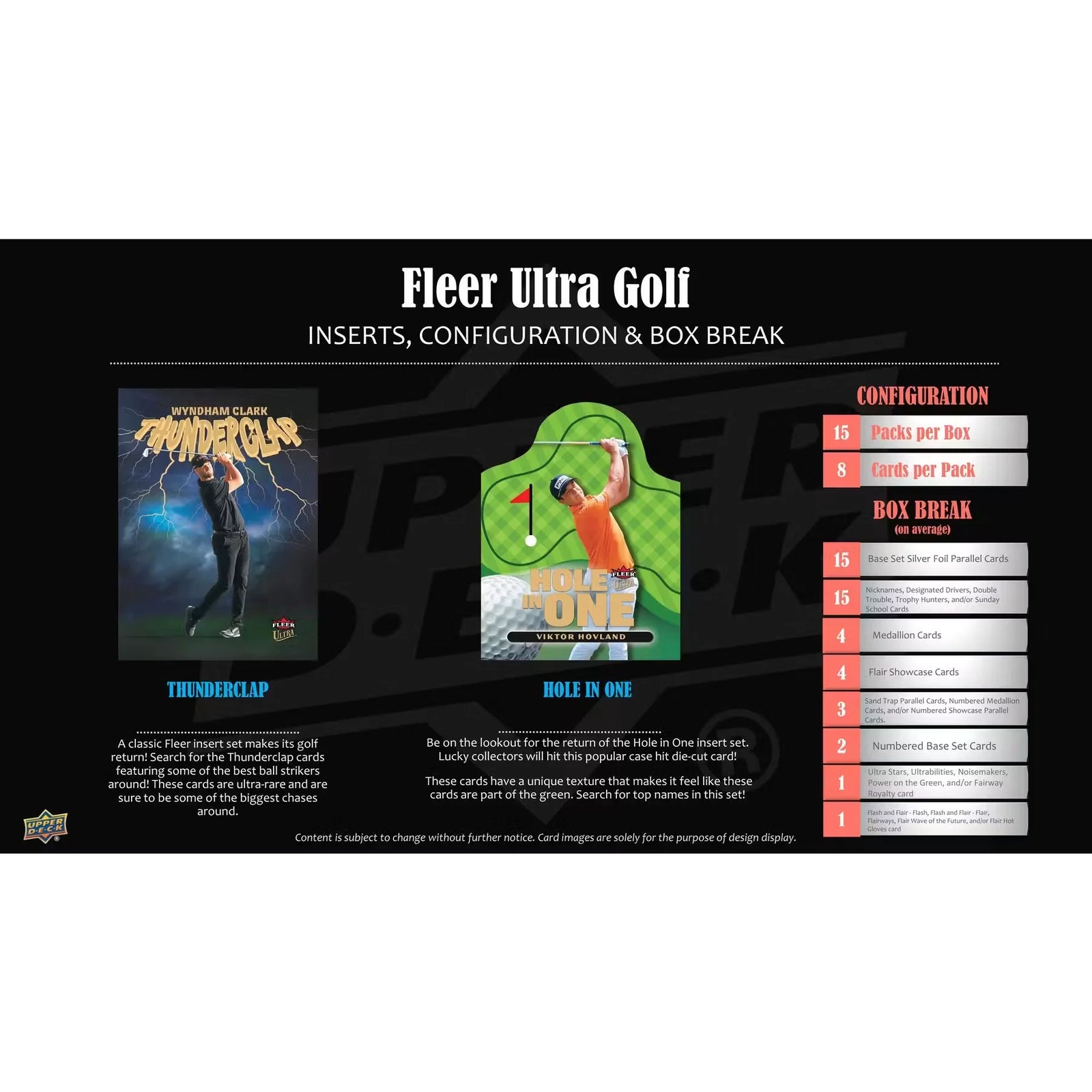 2026 Upper Deck Fleer Ultra Golf Hobby 10 Box Case Presell