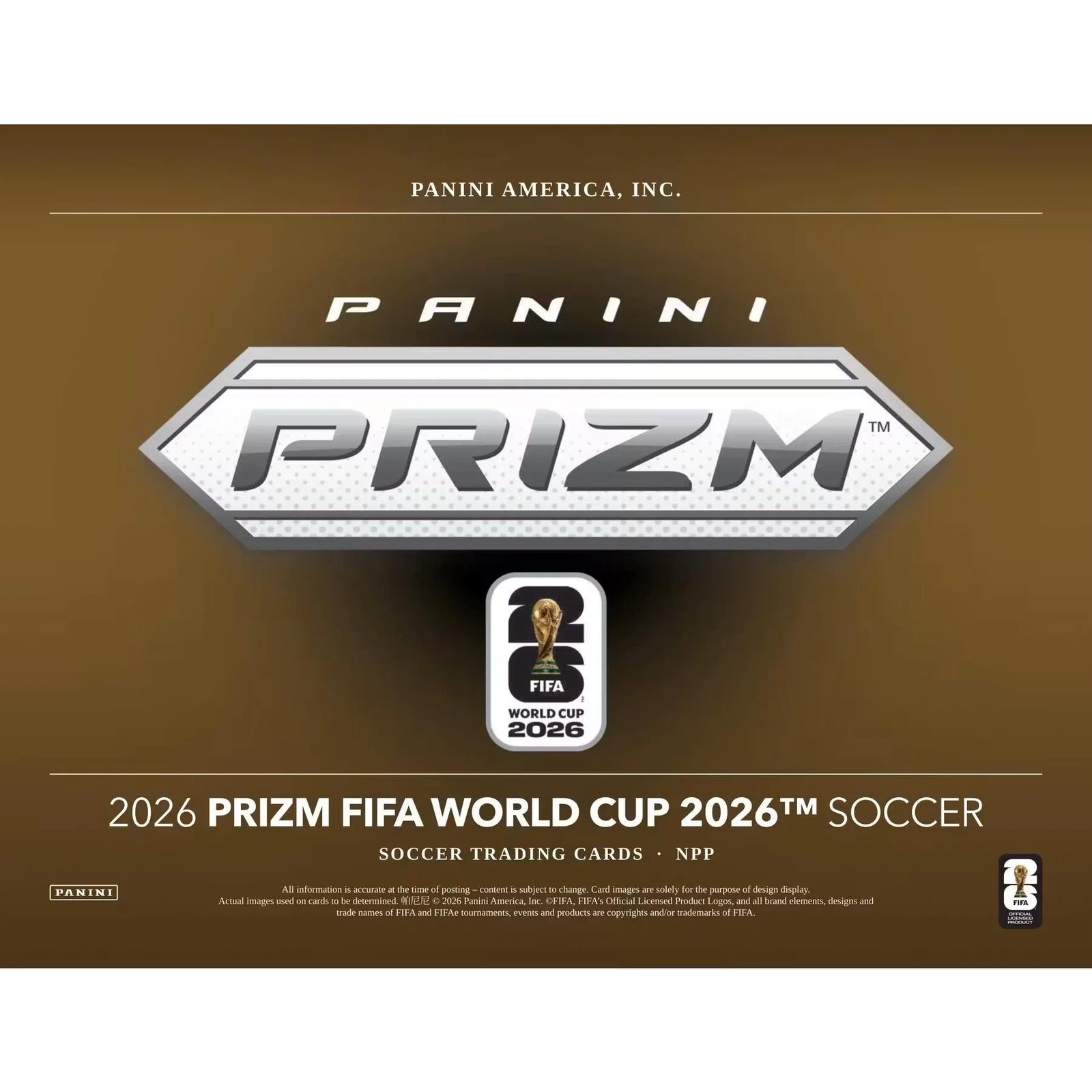 2026 Panini Prizm FIFA World Cup Soccer Blaster Box | Presell (Ships Sealed Only)