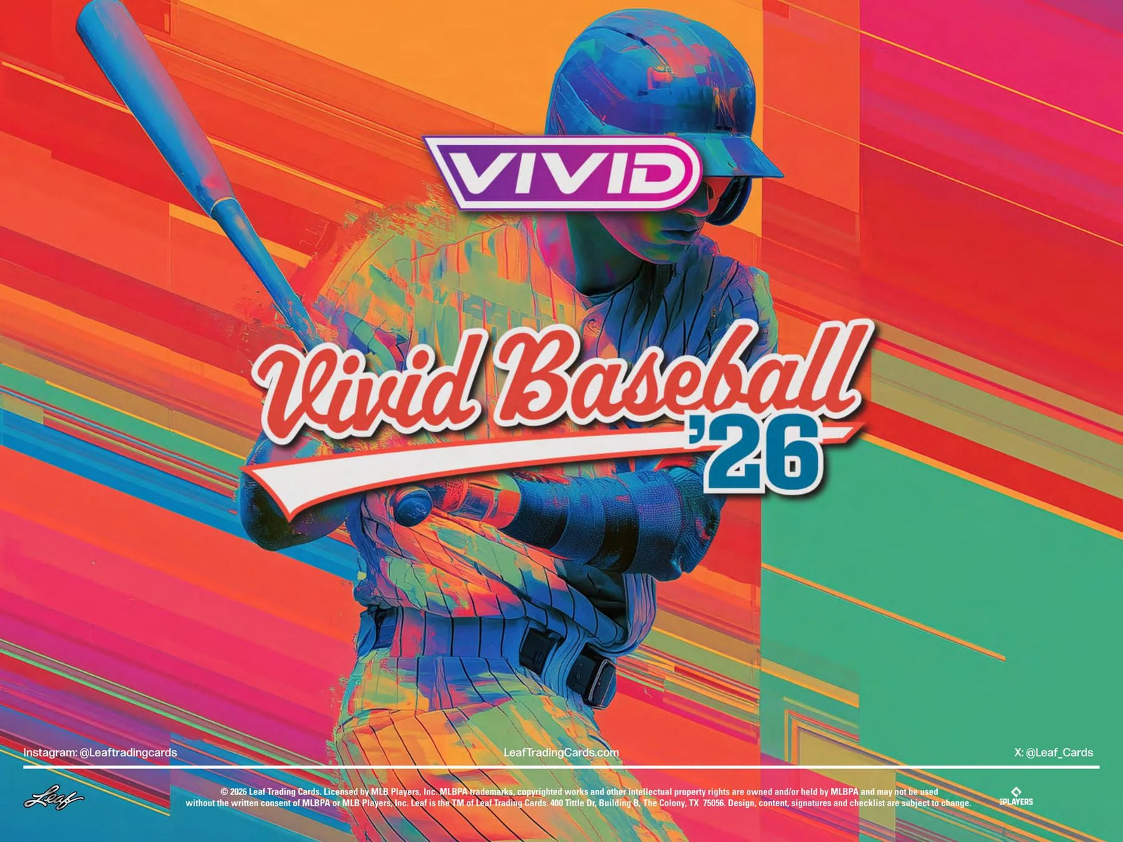 2026 Leaf Vivid Baseball Hobby Jumbo Box Presale Release June 2026