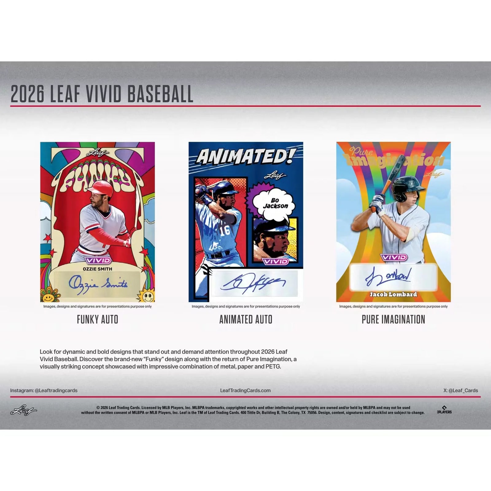 2026 Leaf Vivid Baseball Hobby Jumbo Box Presale Release June 2026