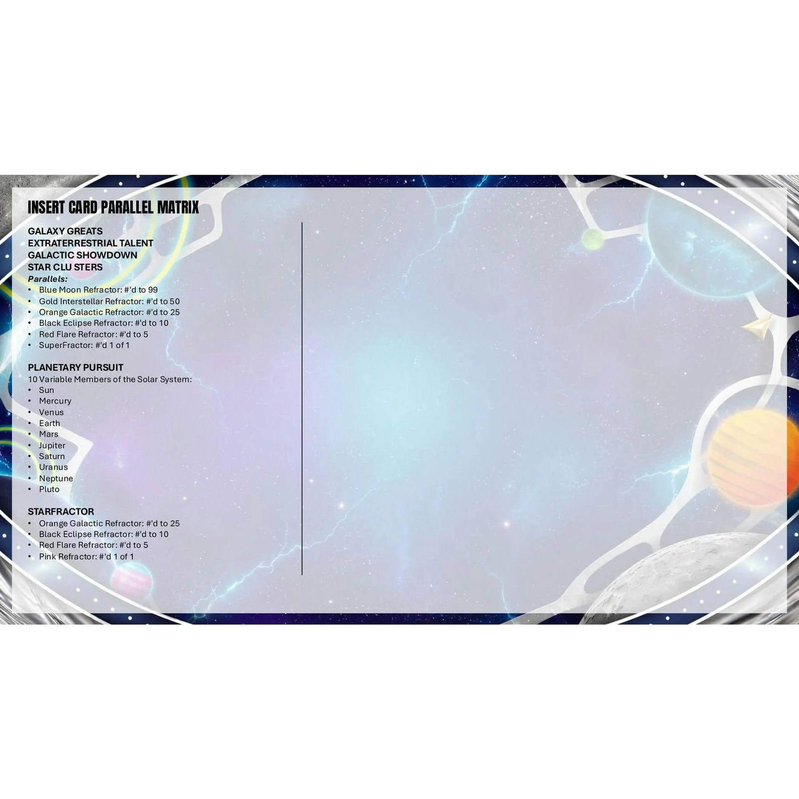 DRAFT - Presell 2026 Topps Cosmic Chrome WWE Wrestling Hobby Box (Presell) Releases Jun. 4th, 2026