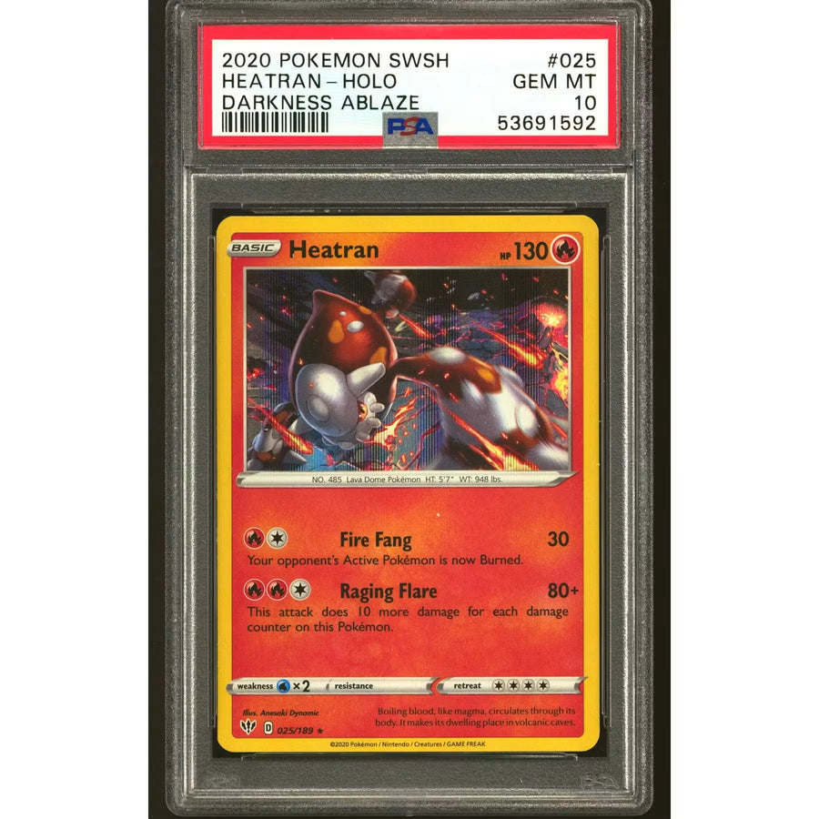 Pokemon Darkness Ablaze Heatran 025/189 | PSA 10 Gem Mint