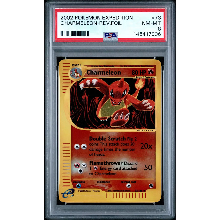 Pokemon Expedition Reverse Holo Charmeleon 73/165 | PSA 8