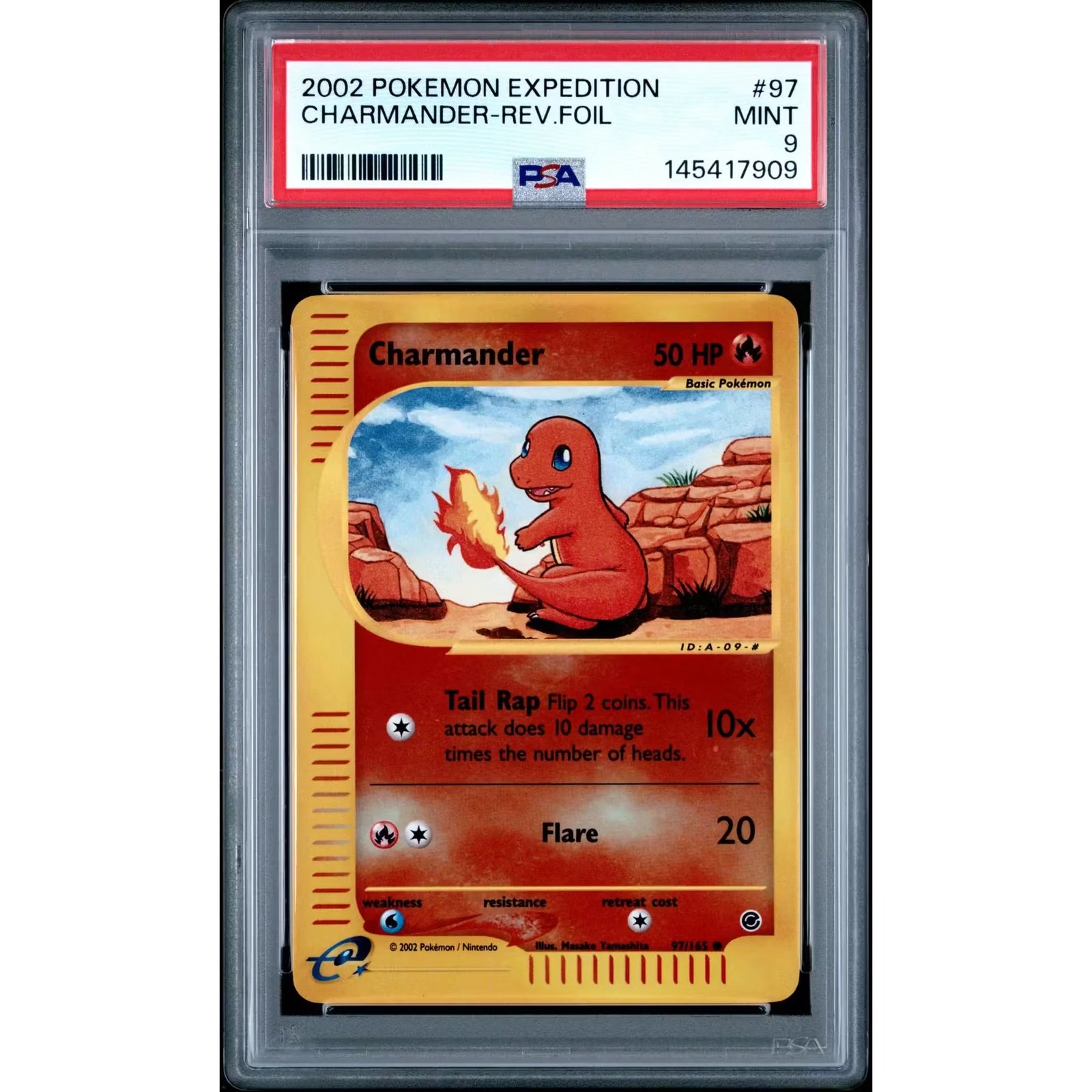 Pokemon Expedition Reverse Holo Charmander 97/165 | PSA 9