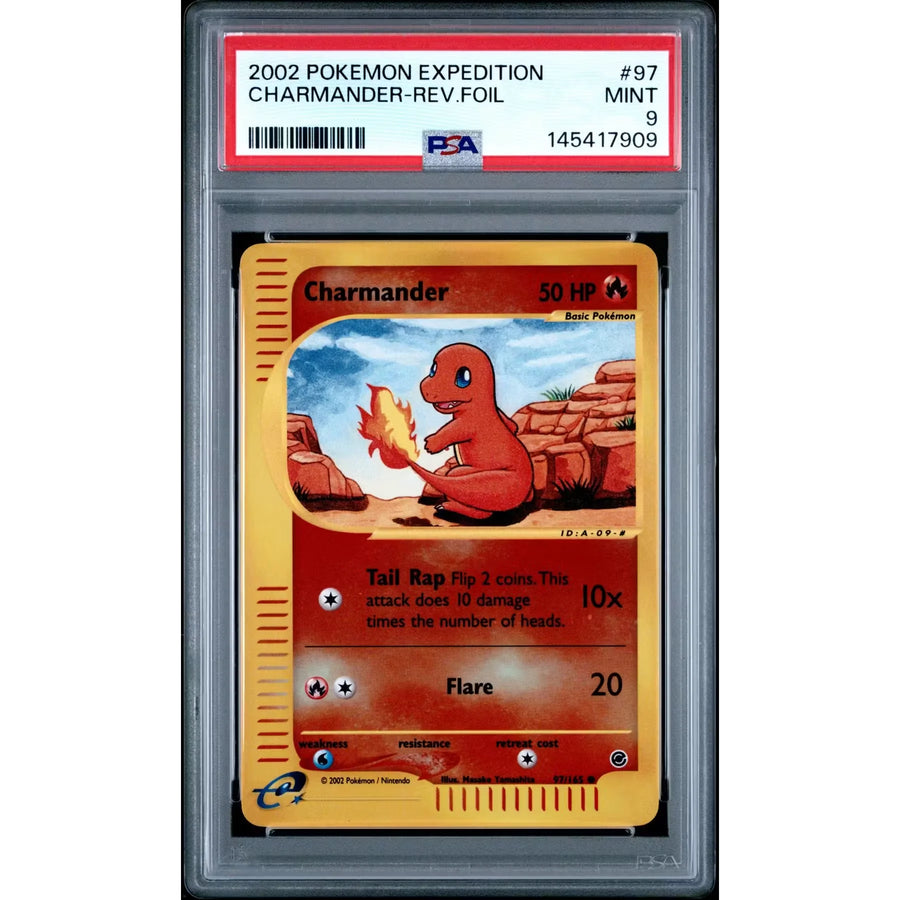 Pokemon Expedition Reverse Holo Charmander 97/165 | PSA 9