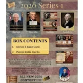 2020 Super Break Pieces of the Past Series 1 Trading Cards Hobby Box (Ships Sealed Only)