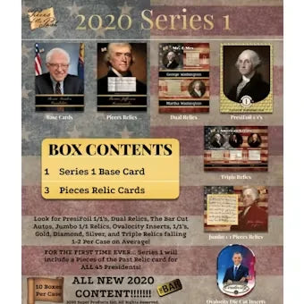 2020 Super Break Pieces of the Past Series 1 Trading Cards Hobby Box (Ships Sealed Only)