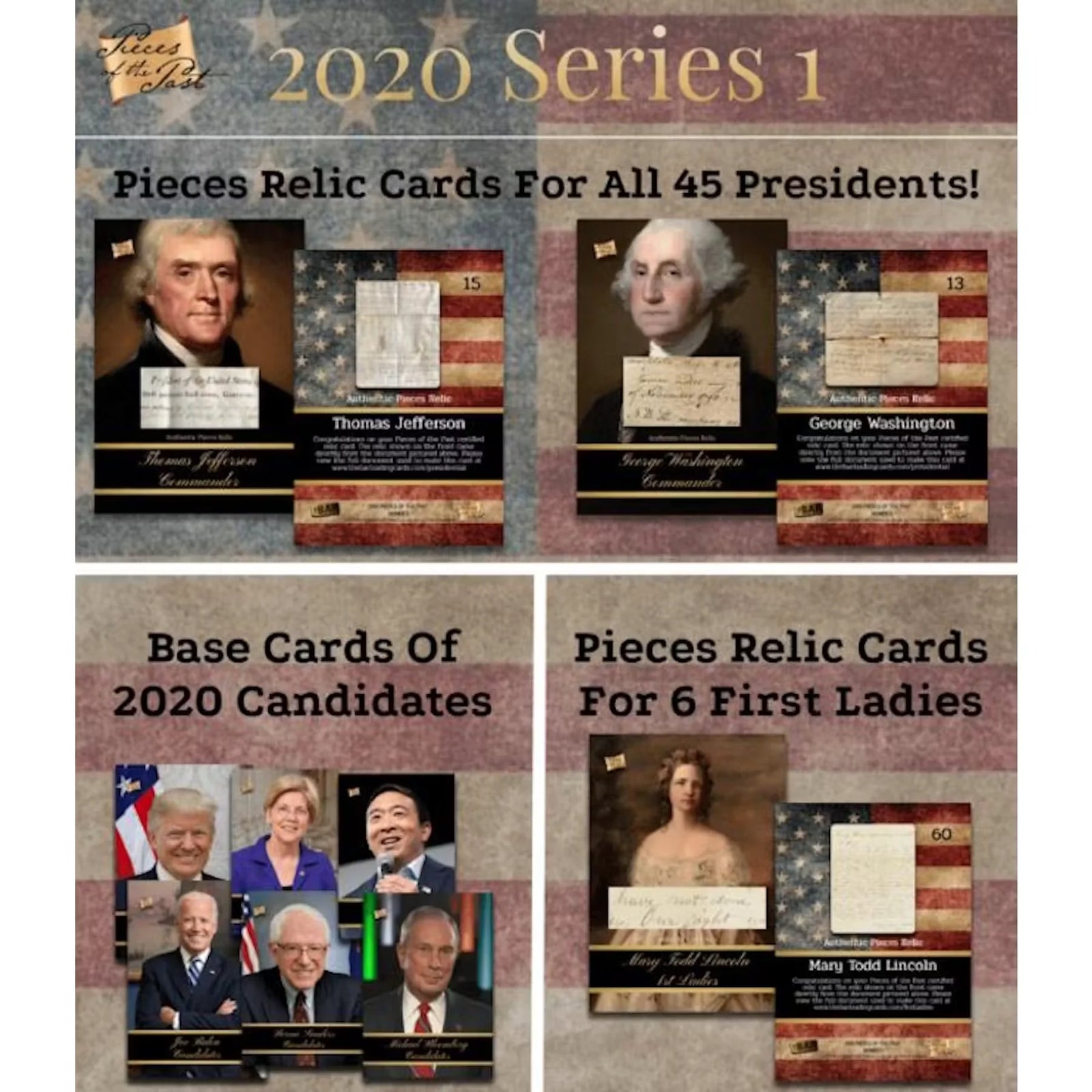 2020 Super Break Pieces of the Past Series 1 Trading Cards Hobby Box (Ships Sealed Only)