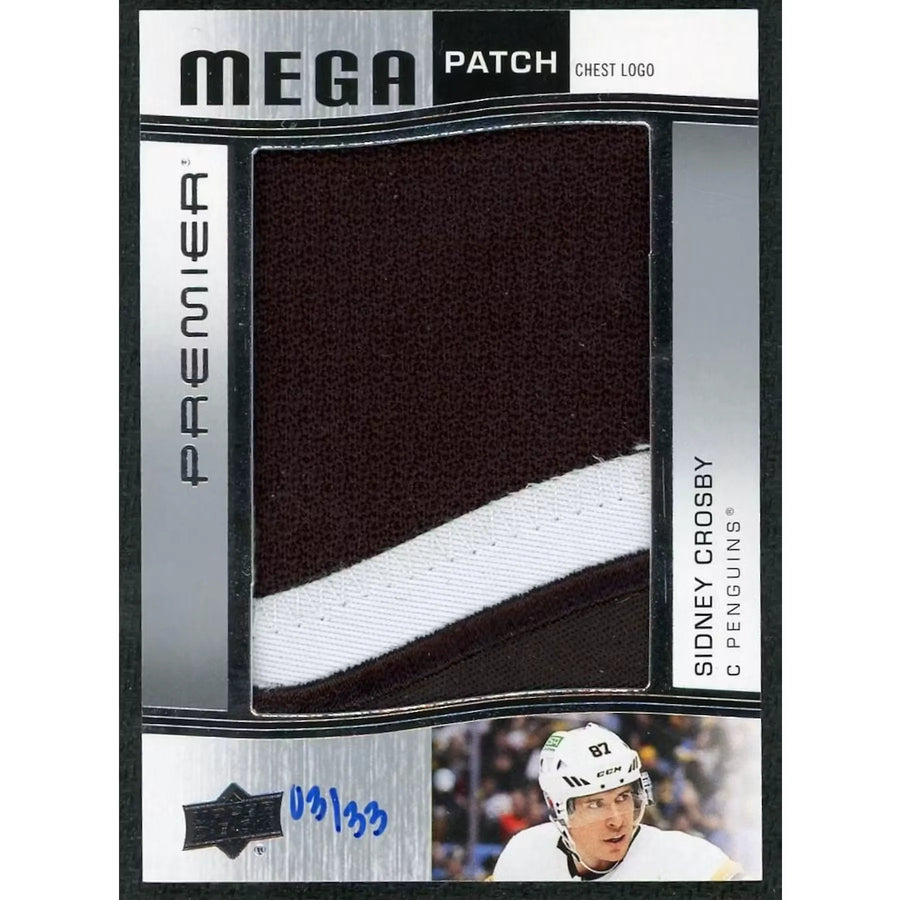 Sidney Crosby 2023-24 Upper Deck Premier Mega Patch Card |/33