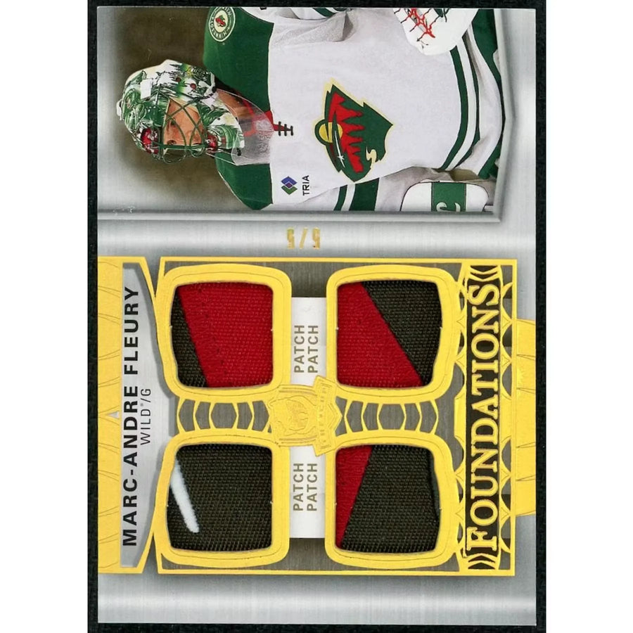 Marc-Andre Fleury 2024-25 Upper Deck The Cup Foundations Gold Patch Card | Limited/5