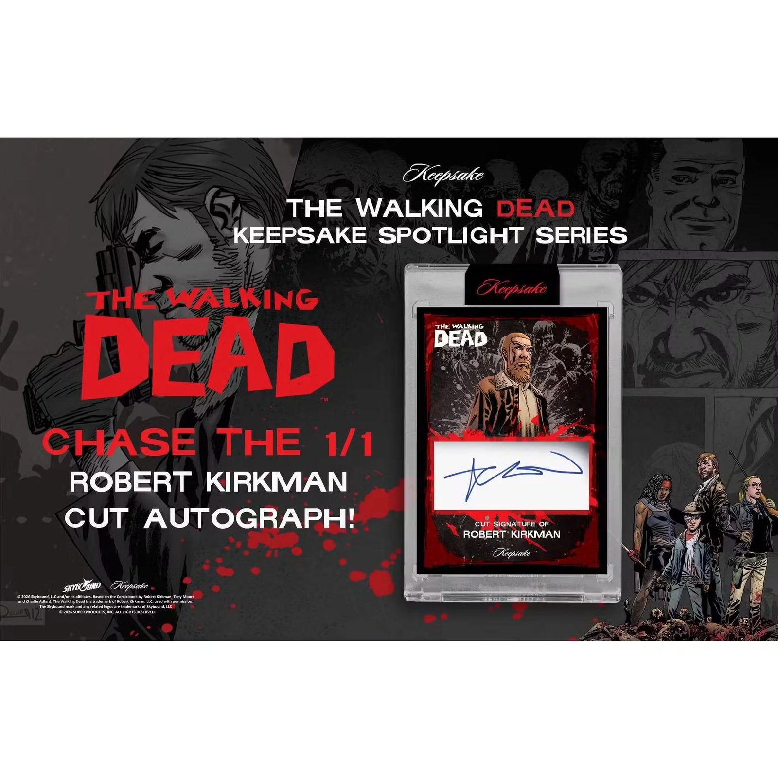 2026 Keepsake The Walking Dead 1st Edition Spotlight Series Hobby 25-Box Case