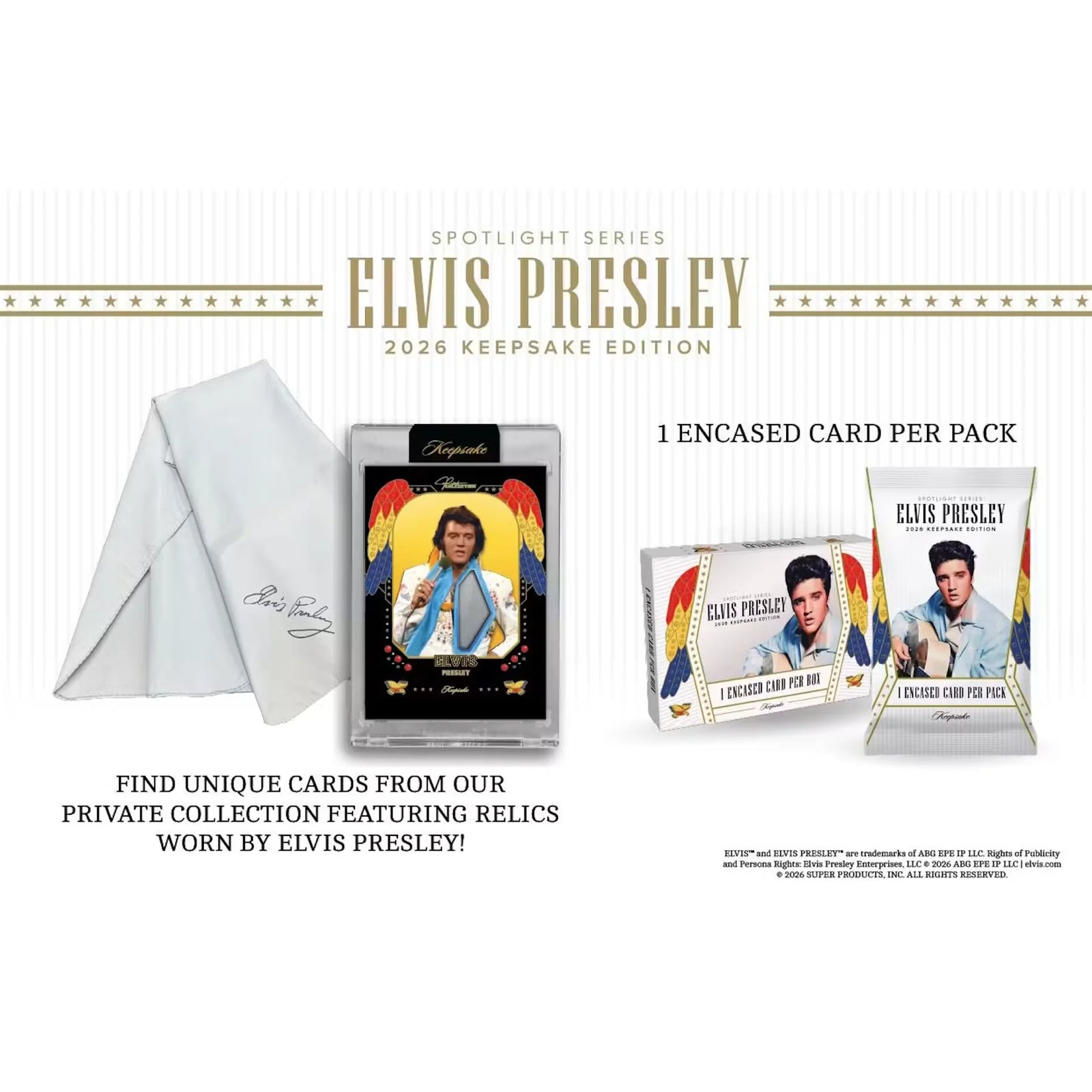 2026 Keepsake Elvis Presley Spotlight Series Hobby 20-Box Case | Presell