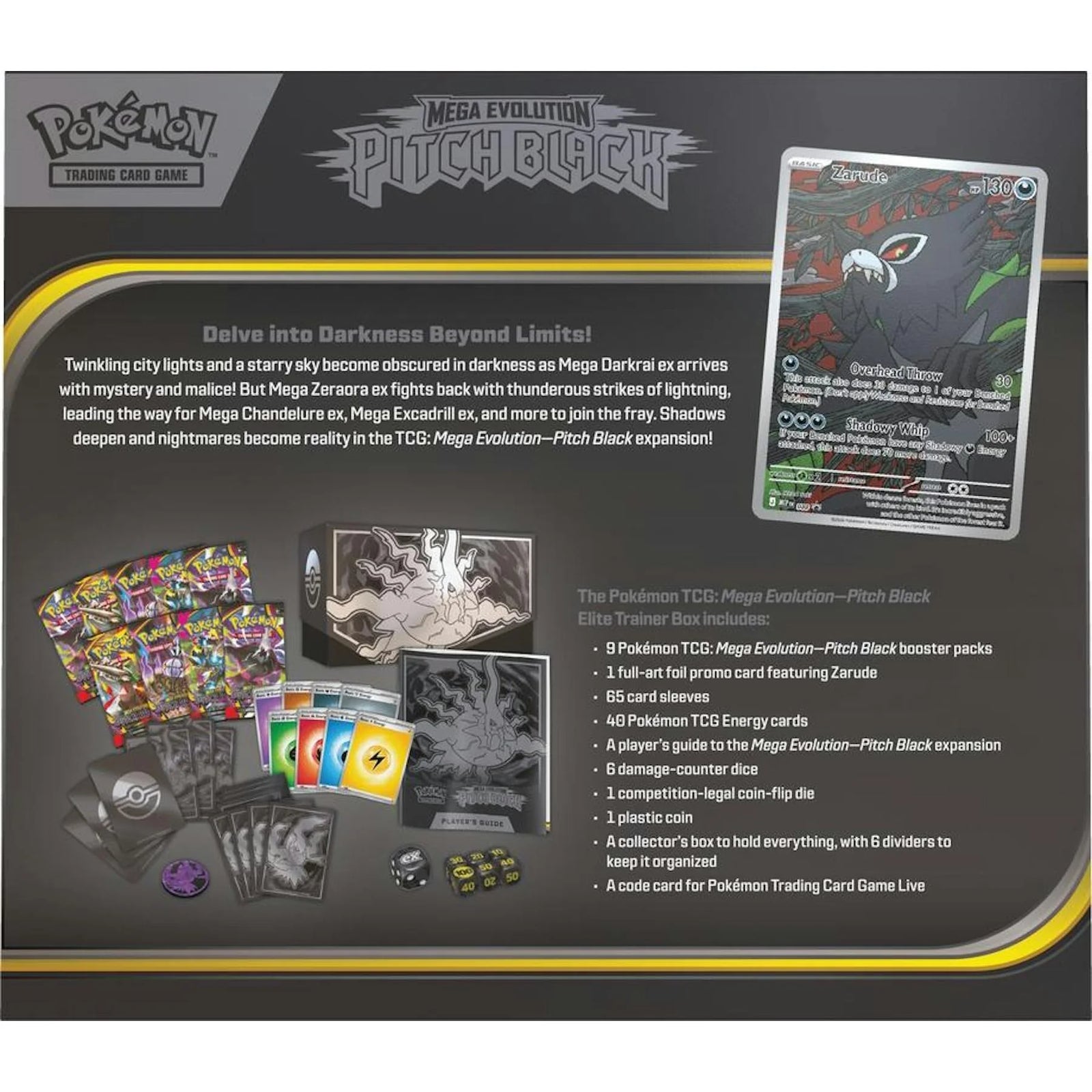 DRAFT - Pokemon Mega Evolution Pitch Black Elite Trainer 10-Box Case | Sealed