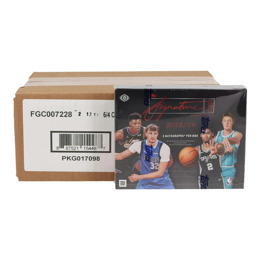 DRAFT - Presell 2025/26 Topps Signature Class Basketball Hobby Jumbo 6-Box Case (Presell) Releases May. 28th, 2026