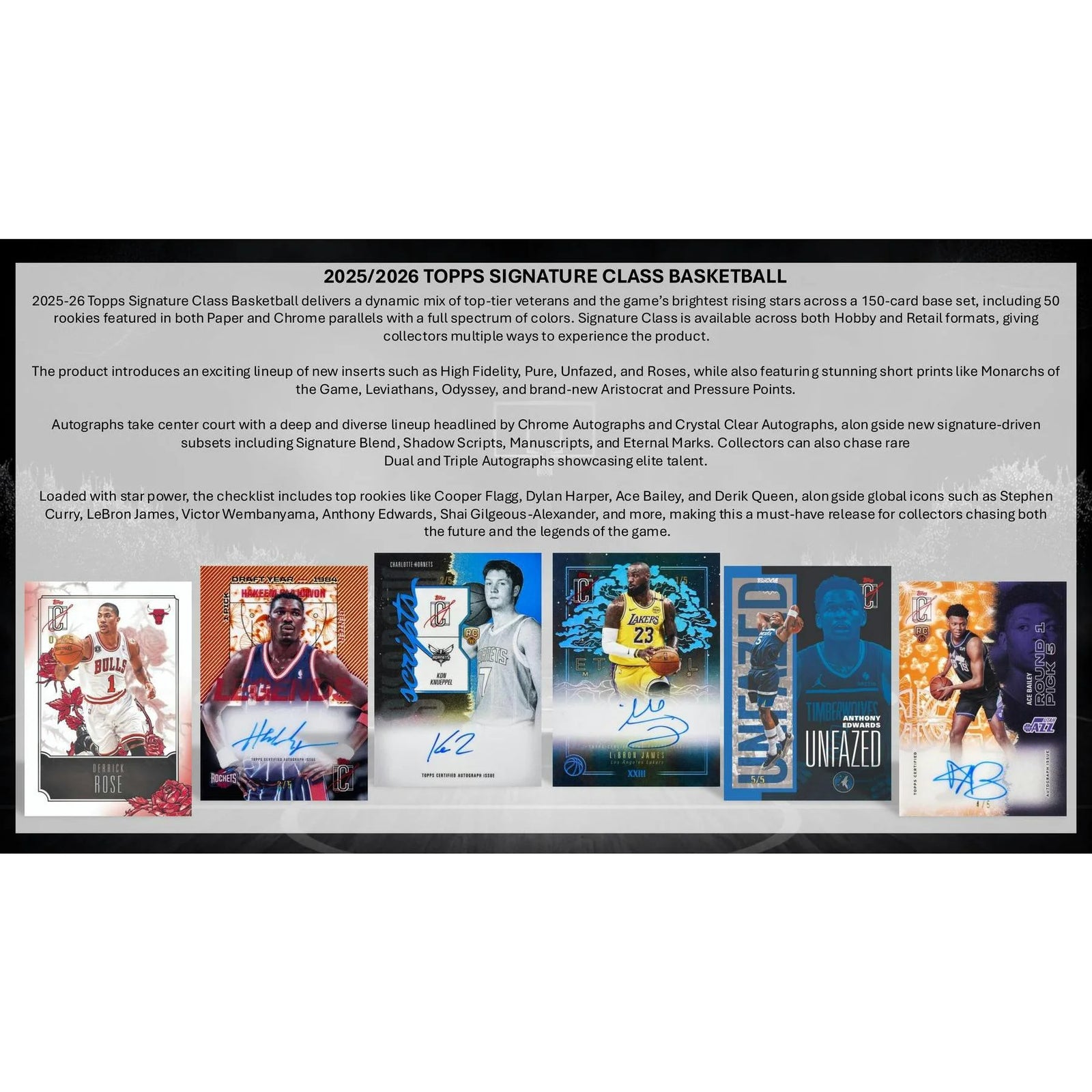 DRAFT - Presell 2025/26 Topps Signature Class Basketball Blaster Box (Presell) Releases May. 28th, 2026