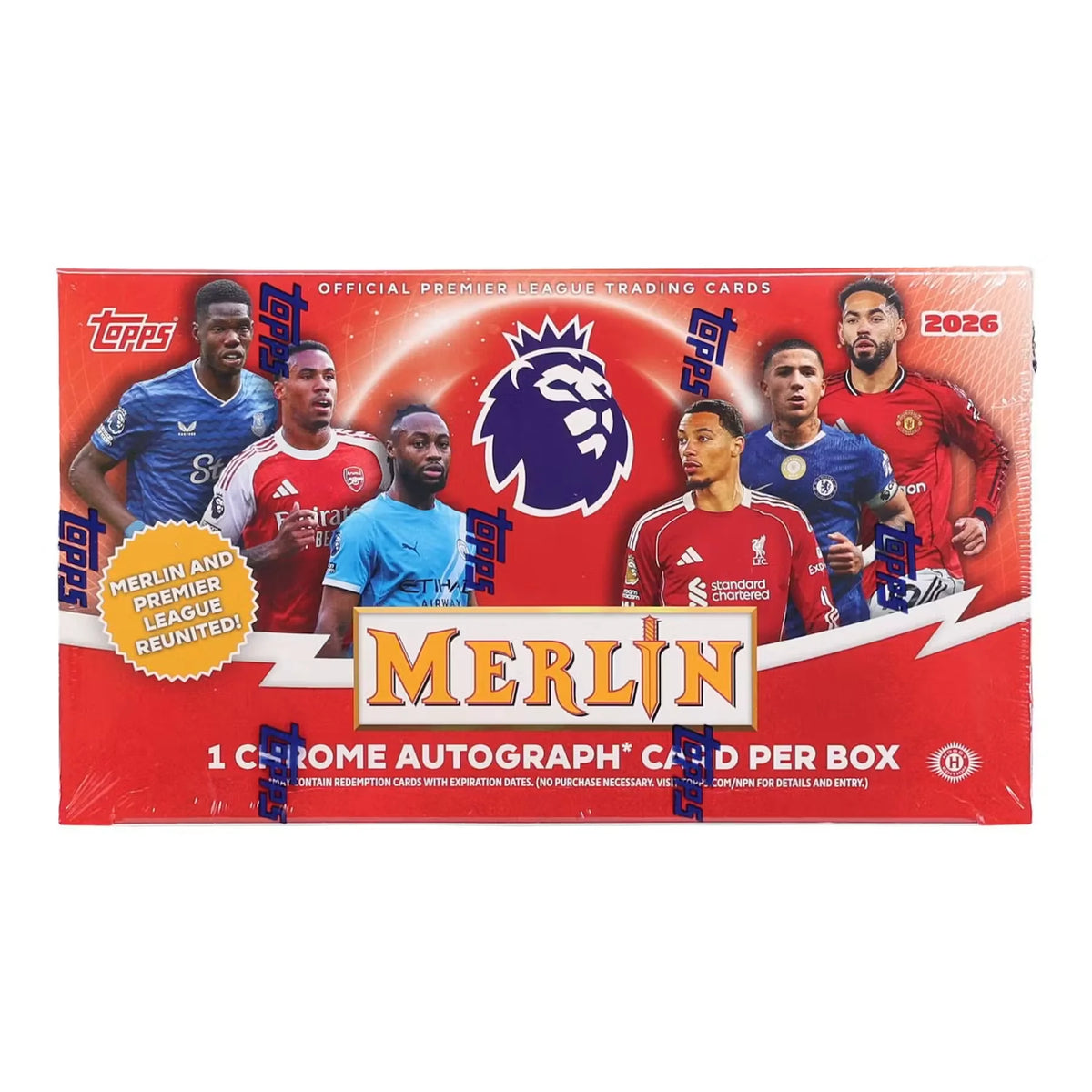 2025-26 Topps Merlin Premier League Hobby Box (Ships Sealed Only