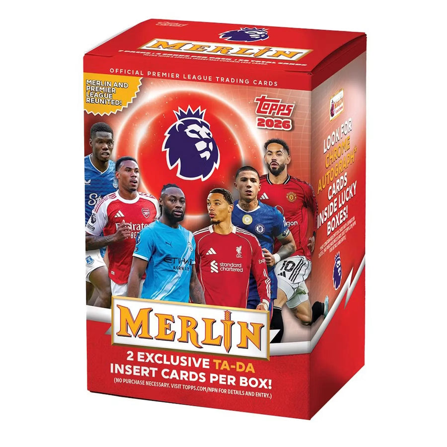 2025-26 Topps Merlin Premier League Soccer Blaster Box | Presell (Ships Sealed Only)