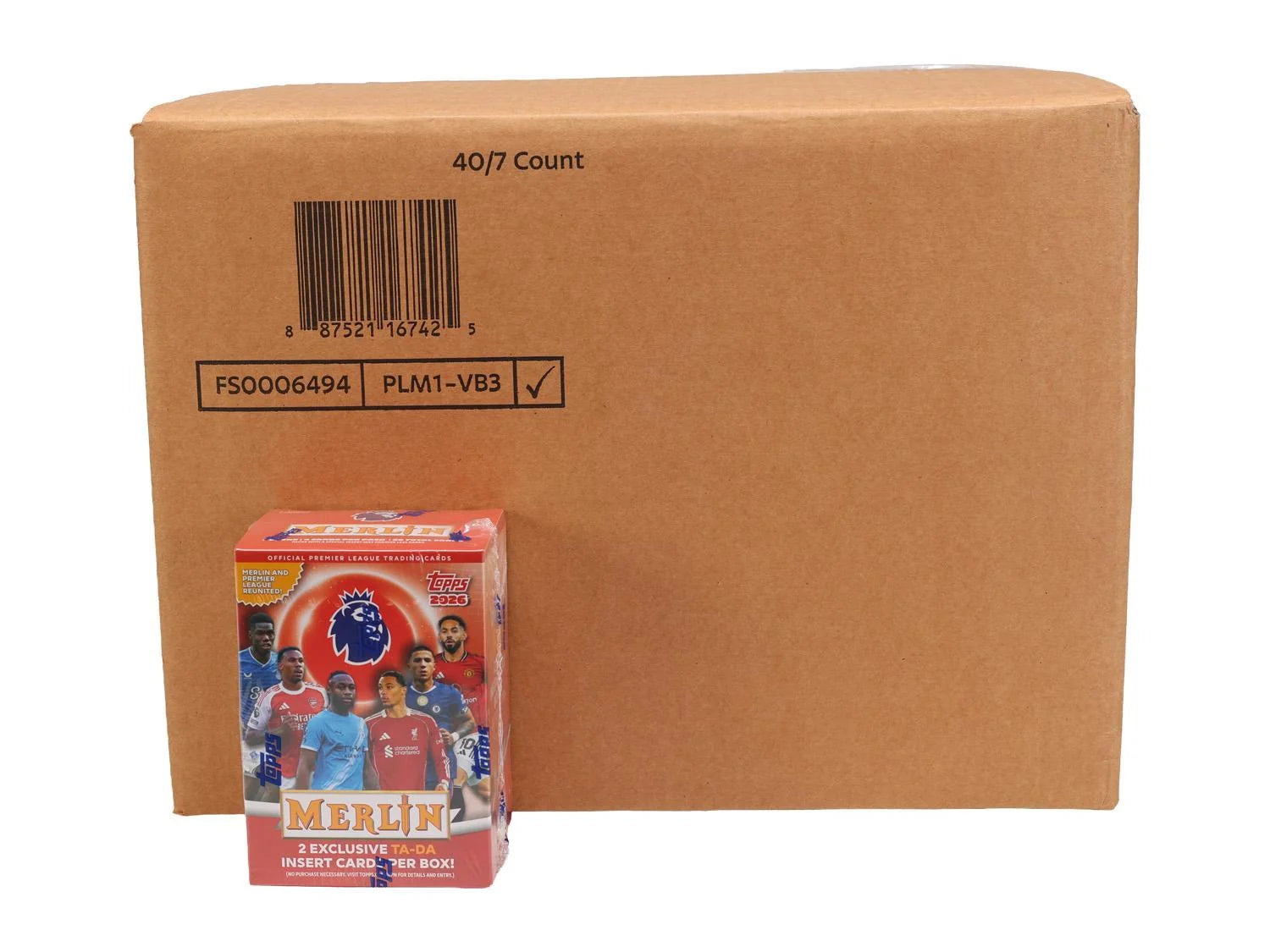 2025-26 Topps Merlin Premier League Soccer Blaster 40-Box Case (Ships Sealed Only)