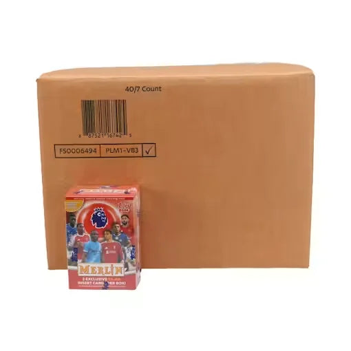 2025-26 Topps Merlin Premier League Soccer Blaster 40-Box Case (Ships Sealed Only)