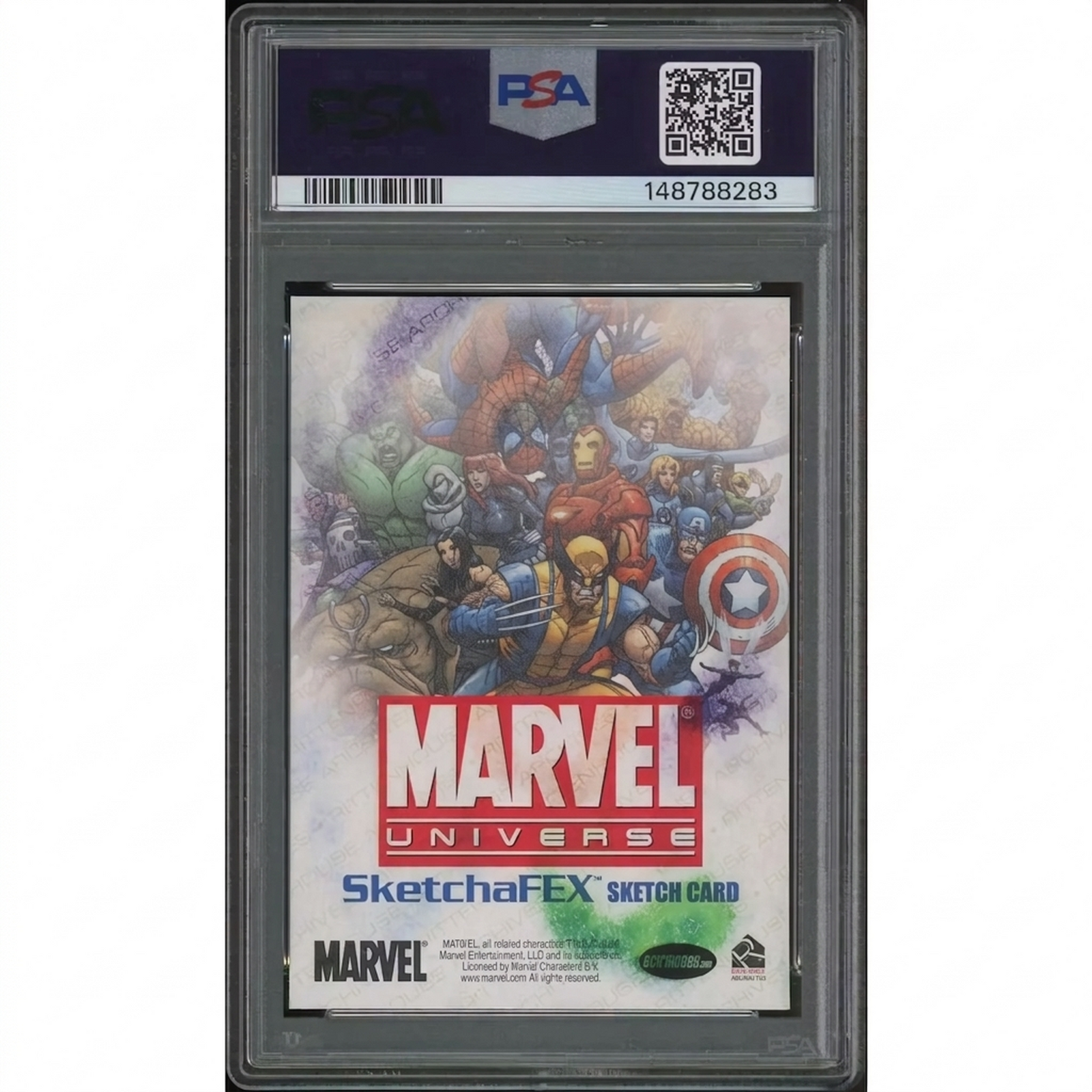 2011 Rittenhouse Marvel Universe Cyclops SketchaFEX Sketch #1 Card | PSA 9 Mint