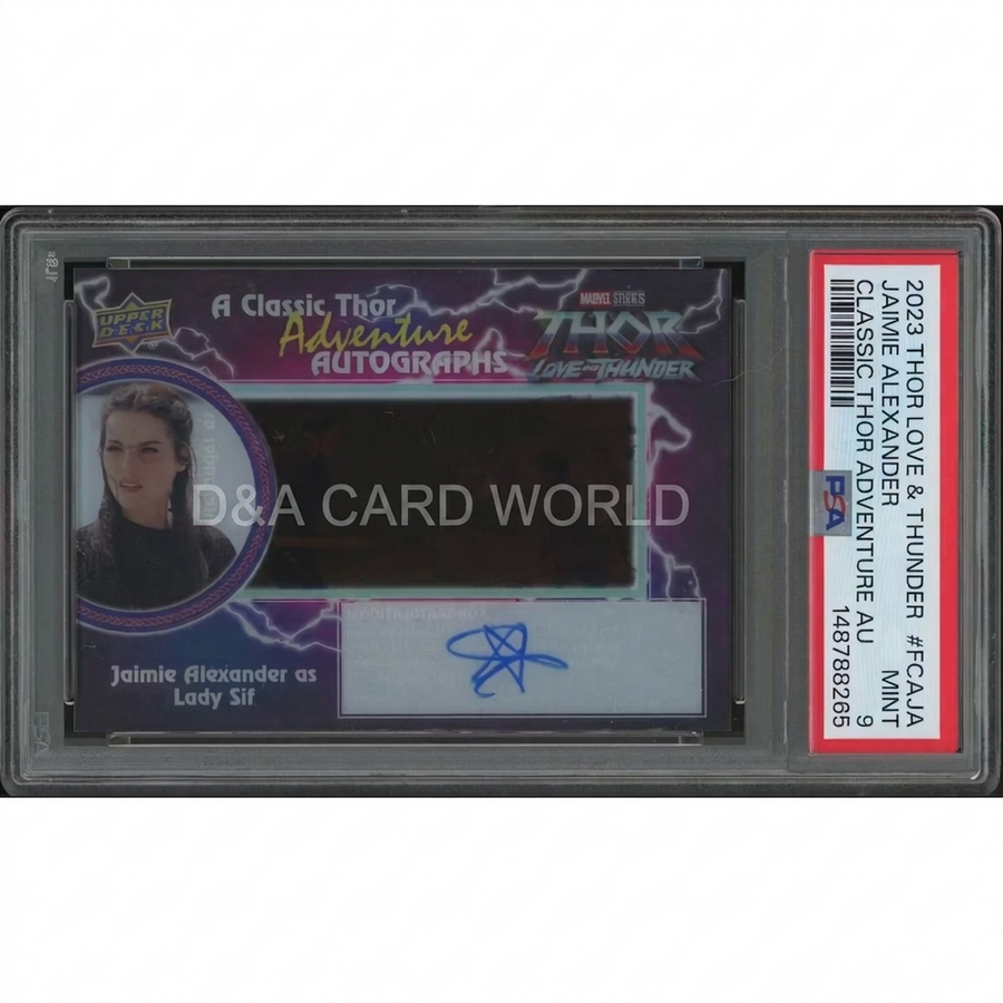 Jaimie Alexander Signed 2023 Upper Deck Thor Card | PSA 9 Mint