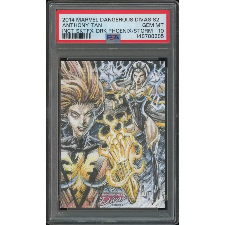 2014 Anthony Tan Dark Phoenix & Storm SketchaFEX #1 Card | PSA 10 Gem Mint