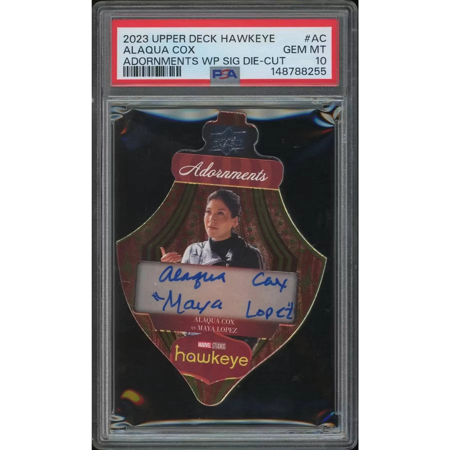 Alaqua Cox Signed 2023 Hawkeye #ADWSAC #19 Card | PSA 10 Gem Mint