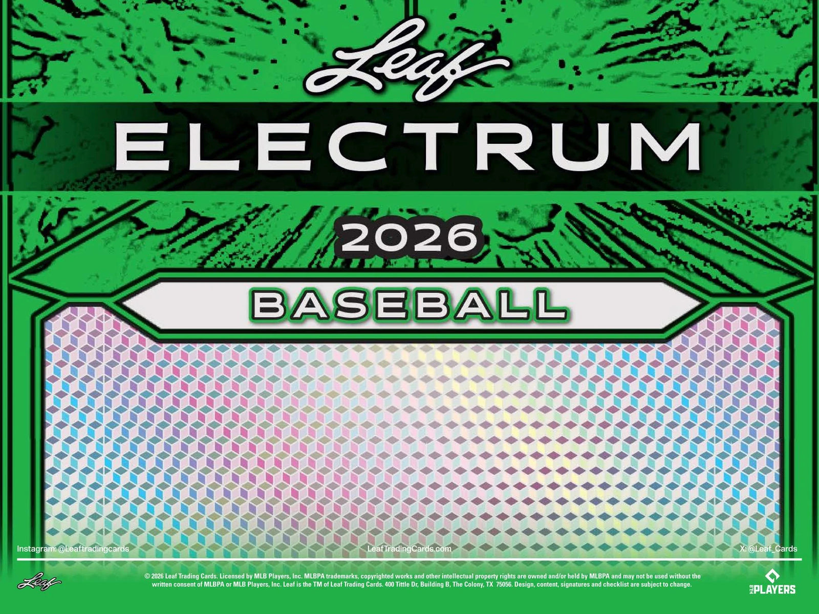 DRAFT - Presell 2026 Leaf Electrum Baseball Super Mega 6-Box Case (Presell) Releases Jun. 26th, 2026