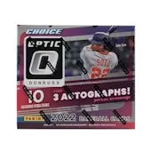 2022 Panini Donruss Optic Choice Baseball Hobby Box