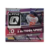 2022 Panini Donruss Optic Choice Baseball Hobby Box